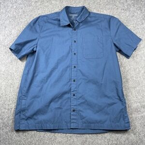 5.11 Tactical Covert Casual Shirt Large Blue Snap Concealed Carry Long Cut 71198